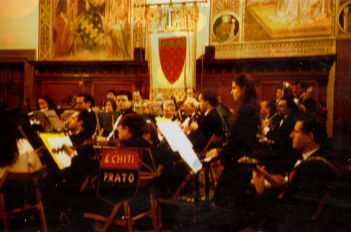 Concerto festività natalizie Palazzo Comunale metà anni 1990.